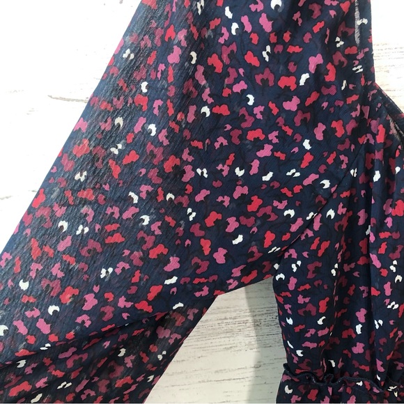 NWT TRIXXI Francesca’s Emma Square Neck Long Sleeve Baby Doll Ruffle Dress L - Picture 9 of 12